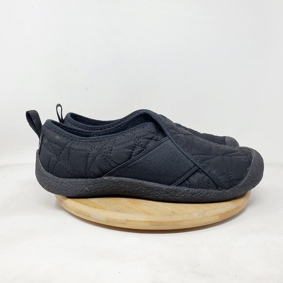 KEEN Howser Shoes Womens 9 Black Quilted Wrap Sneaker Comfort Slip On Mocassin - Picture 7 of 13